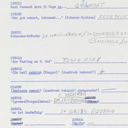 Western questionnaire, answ...
