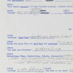 Western questionnaire, answ...