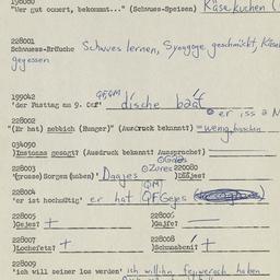 Western questionnaire, answ...