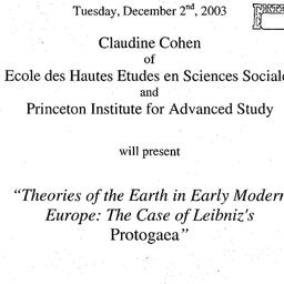 Announcements, 2003-12-02. ...