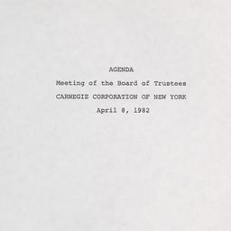 Meeting of the Board of Tru...