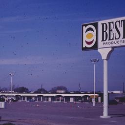 Exterior view, parking lot ...