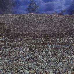 Detail of soil through glass.