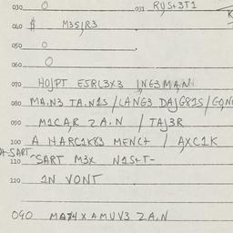 Eastern questionnaire, answ...