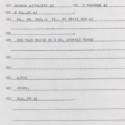 Western questionnaire, answ...