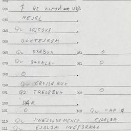 Eastern questionnaire, answ...