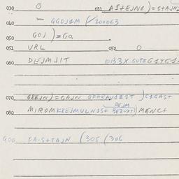 Eastern questionnaire, answ...