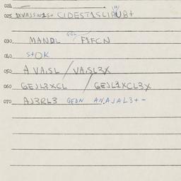 Eastern questionnaire, answ...