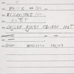 Eastern questionnaire, answ...