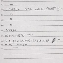 Eastern questionnaire, answ...