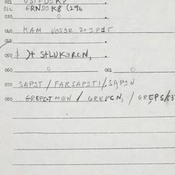 Eastern questionnaire, answ...