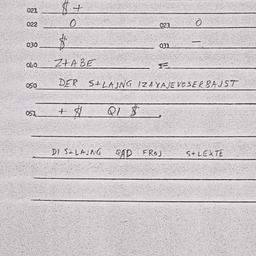 Eastern questionnaire, answ...