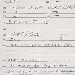 Eastern questionnaire, answ...