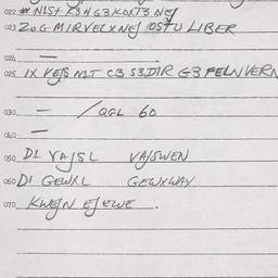 Eastern questionnaire, answ...