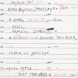 Eastern questionnaire, answ...
