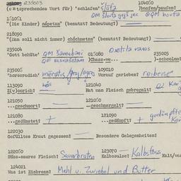 Western questionnaire, answ...