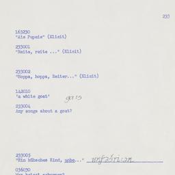 Western questionnaire, answ...