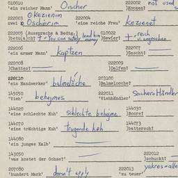 Western questionnaire, answ...