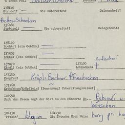 Western questionnaire, answ...