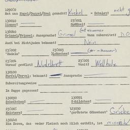 Western questionnaire, answ...