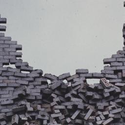 Exterior view, detail of fa...