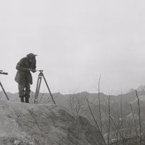 A Korean film staff is sett...