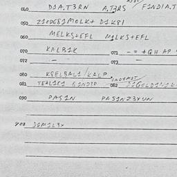 Eastern questionnaire, answ...