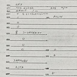 Eastern questionnaire, answ...
