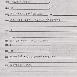 Eastern questionnaire, answ...