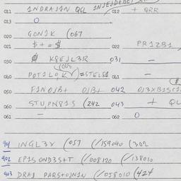 Eastern questionnaire, answ...