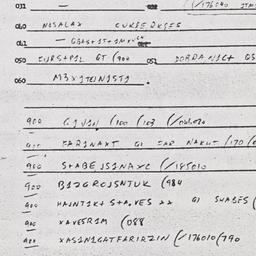 Eastern questionnaire, answ...