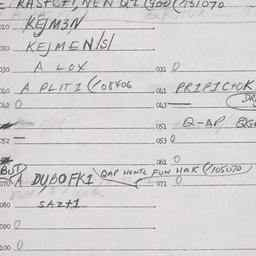 Eastern questionnaire, answ...