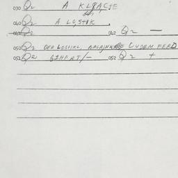 Eastern questionnaire, answ...