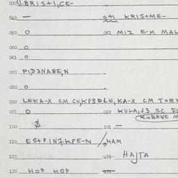 Eastern questionnaire, answ...
