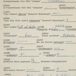 Western questionnaire, answ...