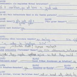 Western questionnaire, answ...