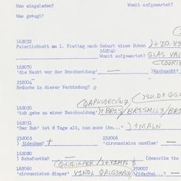 Western questionnaire, answ...