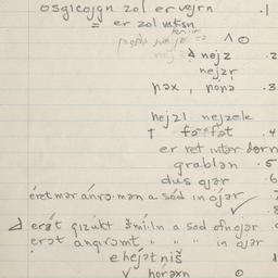 Eastern questionnaire, blue...