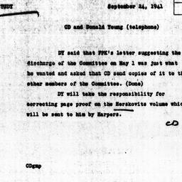 Memorandum from Frederick P...