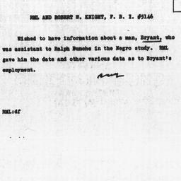 Memorandum from Robert M. L...