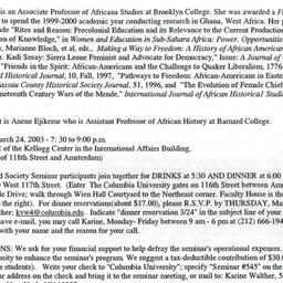 Announcements, 2003-03-03. ...