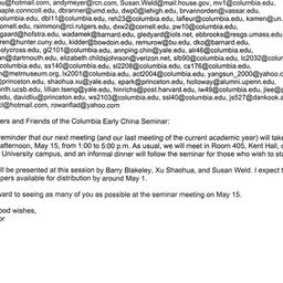Announcements, 2004-05-15. ...