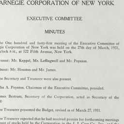 Executive Committee Meeting