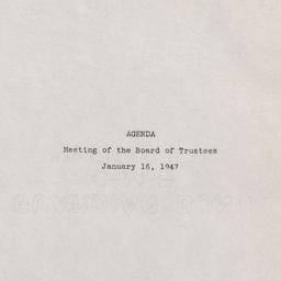 Meeting of the Board of Tru...