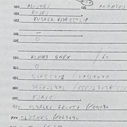 Eastern questionnaire, answ...