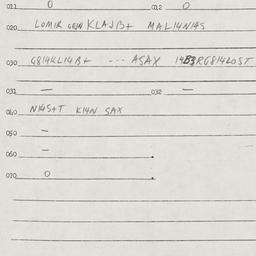 Eastern questionnaire, answ...