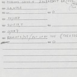 Eastern questionnaire, answ...