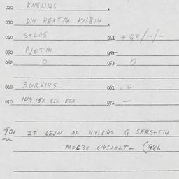 Eastern questionnaire, answ...