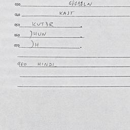 Eastern questionnaire, answ...