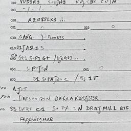 Eastern questionnaire, answ...